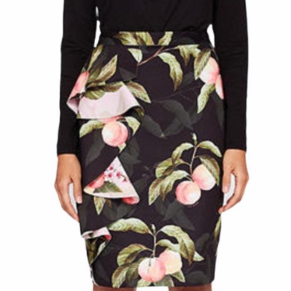Ted Baker Ruffle Pencil Skirt - New w/ tags - US 2